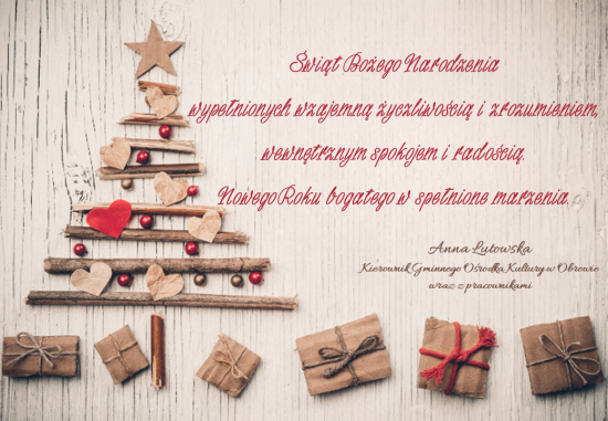 Życzenia z okazji Świąt Bożego Narodzenia