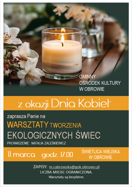 Warsztaty tworzenia ekologicznych świec z GOK