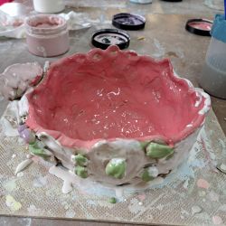 Warsztatach ceramicznych w pracowni Melerart w Wąpielsku