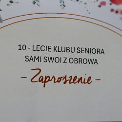 Jubileusz Klubu Seniora Sami Swoi z Obrowa