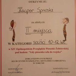 XIV Ogólnopolski Przegląd Piosenki Żołnierskiej pod hasłem „Gdy piosenka szła do wojska”