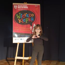 Finalistka konkursu recytatorskiego