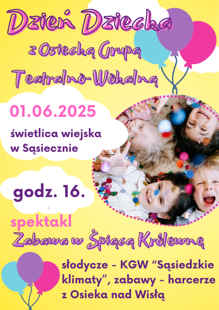 Plakat z okazji Dnia Dziecka