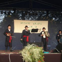 2007 rok - od lewej: Stanisław Kamiński, Michał Kokot, Henryk Kamiński, Zenon Dembiński - Dożynki Gminne Łążyn II