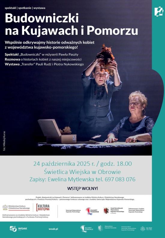 Plakat Budowniczki na Kujawach i Pomorzu