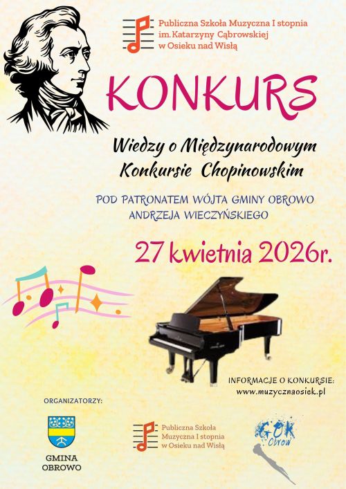 Konkurs „Wiedzy o Międzynarodowym Konkursie Chopinowskim”