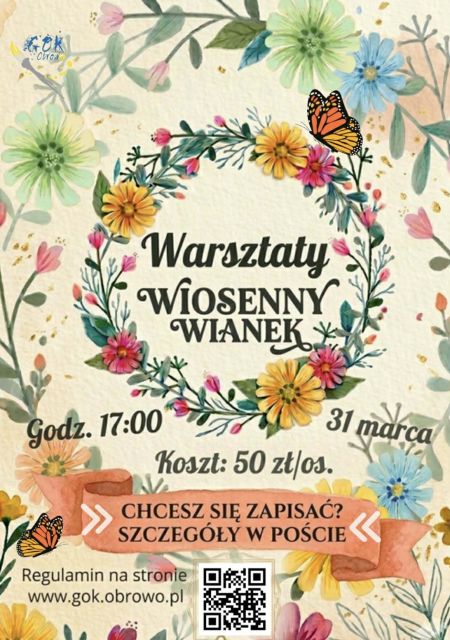Warsztaty "Wiosenny wianek"