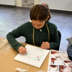Warsztaty „Kwiaty na płótnie”